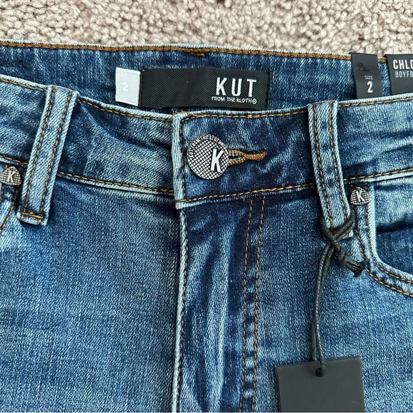 Kut from the Kloth Short Womens Size 2 Chloe Boyfriend Denim - Picture 5 of 13